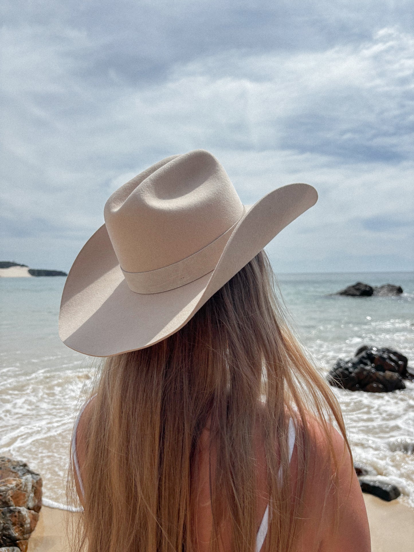 Ivory Australian Wool Cowboy Hat