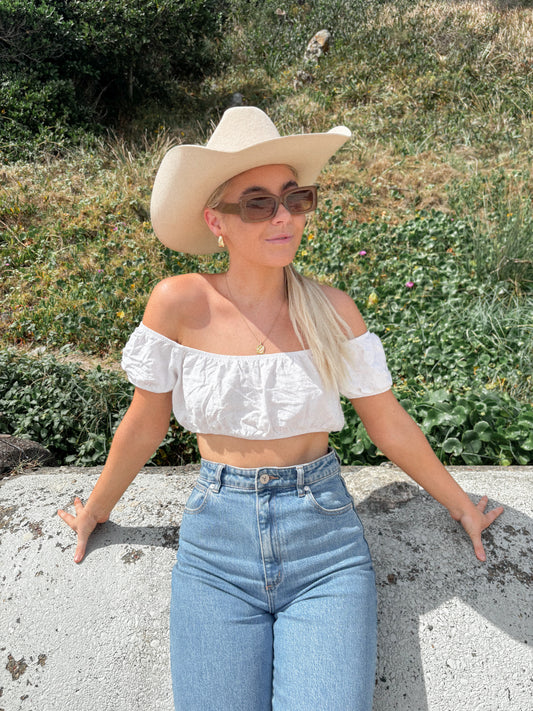 Ivory Australian Wool Cowboy Hat