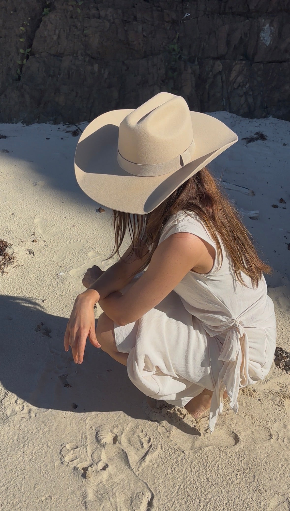 Ivory Australian Wool Cowboy Hat