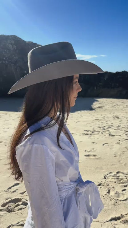Ash Australian Wool Cowboy Hat